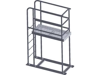 Portable Well Access Mini Deck 3D Model