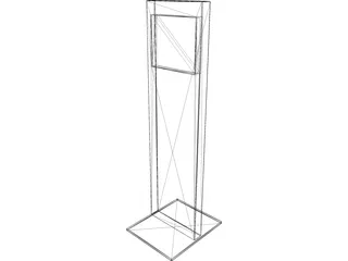Touch Screen Pole 3D Model