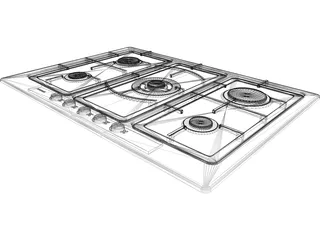 Siemens Gas Stove 3D Model
