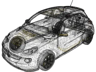 Opel Adam (2013) 3D Model