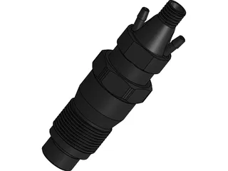 Bosch Basic Diesel Fuel Injector 3D Model