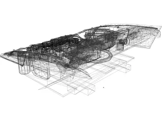 Honda Civic Engine 3D Model