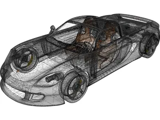 Porsche Carrera GT (2003) 3D Model
