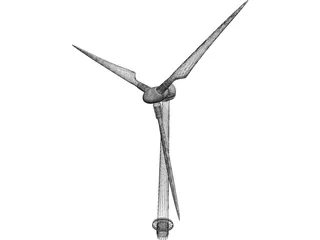 Ocean Windmill 3D Model