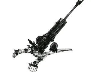 M777 Howitzer 3D Model
