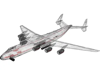 Antonov An 225 Airplane 3D Model