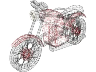 Yamaha 650 (1976) 3D Model