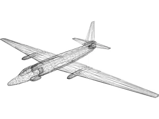 Lockheed U-2 Dragon Lady 3D Model
