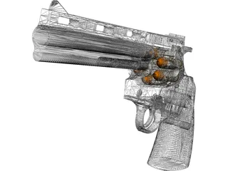 Colt Python 6 Inch 3D Model