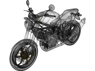 Cagiva Raptor 1000 3D Model
