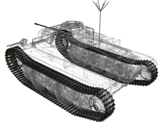 Pz IIL Luchs 3D Model