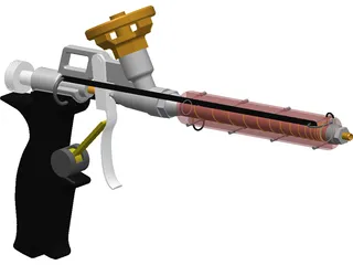 Foam Gun 3D Model