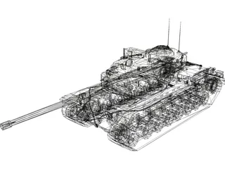 US T29 Tank 3D Model