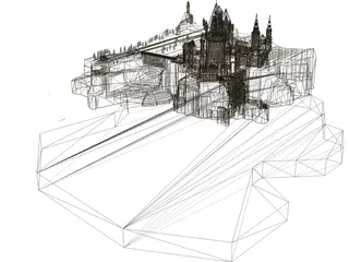 Hogwarts School of Witchcraft and Wizardry 3D Model