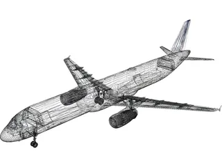 Airbus A320 Air France 3D Model