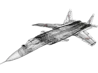 Sukhoi Su-47 Berkut 3D Model