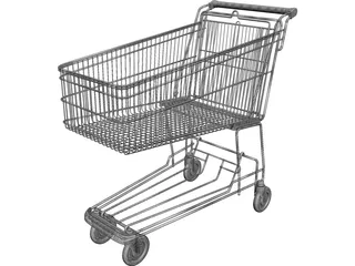 Shopping Trolley 3D Model