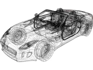 Jaguar F-Type V6 (2014) 3D Model