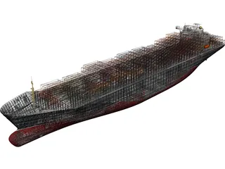 Container Ship 3D Model