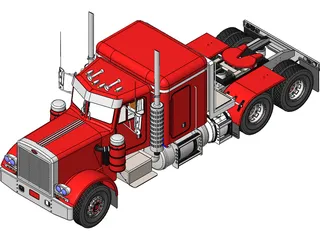 Peterbilt 353 Western Live 3D Model