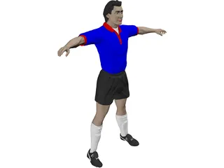 Soccer Player 3D Model