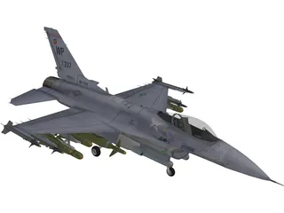F-16C USAF 3D Model