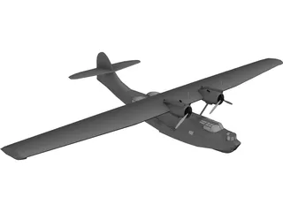 Amphibious Aircraft 3D Model