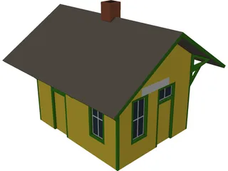 Branch Line Station 3D Model
