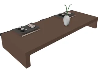 China Table 3D Model