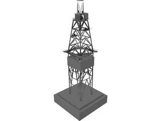 Drill Rig 3D Model