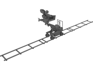 Camera on Dolly 3D Model