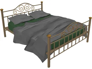 Iron Bed 3D Model