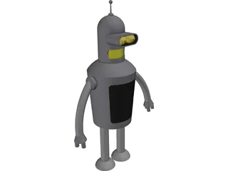Futurama Bender 3D Model