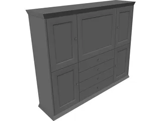 Entertainment Center 3D Model