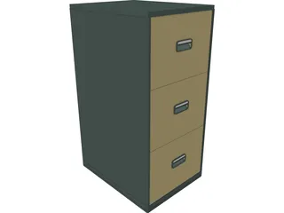 Storage Pedestal 3D Model