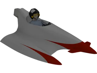 Mini Hydroplane 3D Model