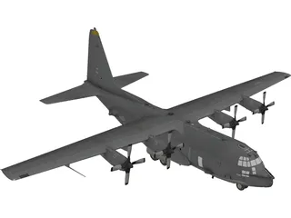 Lockheed AC-130 Spooky 3D Model