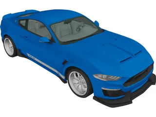 Ford Mustang Shelby Super Snake Coupe (2018) 3D Model