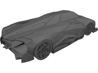Lamborghini Egoista 3D Model
