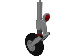 IAR 99 Front Landing Gear 3D Model