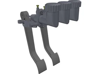 Wilwood 340828 Forward Mount Car Pedals 3D Model