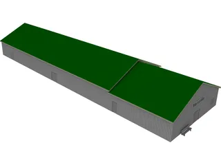 Mercantile Building Greene County Fairground 3D Model