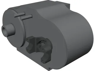Transfer Case 4x4 3D Model