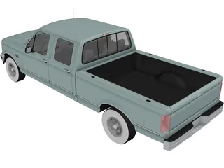 Ford F-150 Crew Cab (1996) 3D Model