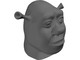 Shrek Head 3D Model
