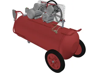 Air Compressor 3D Model