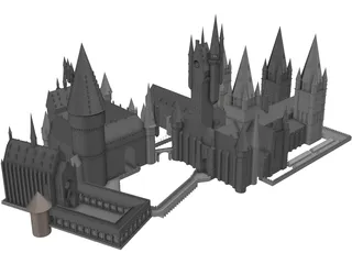 Hogwarts 3D Model