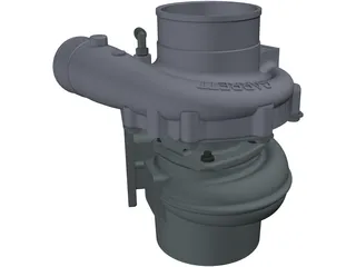Garret GT37 Turbocharger 3D Model