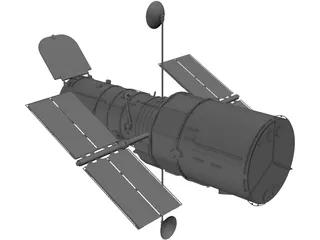 Hubble Space Telescope 3D Model