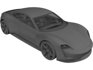 Porsche Mission E (2015) 3D Model